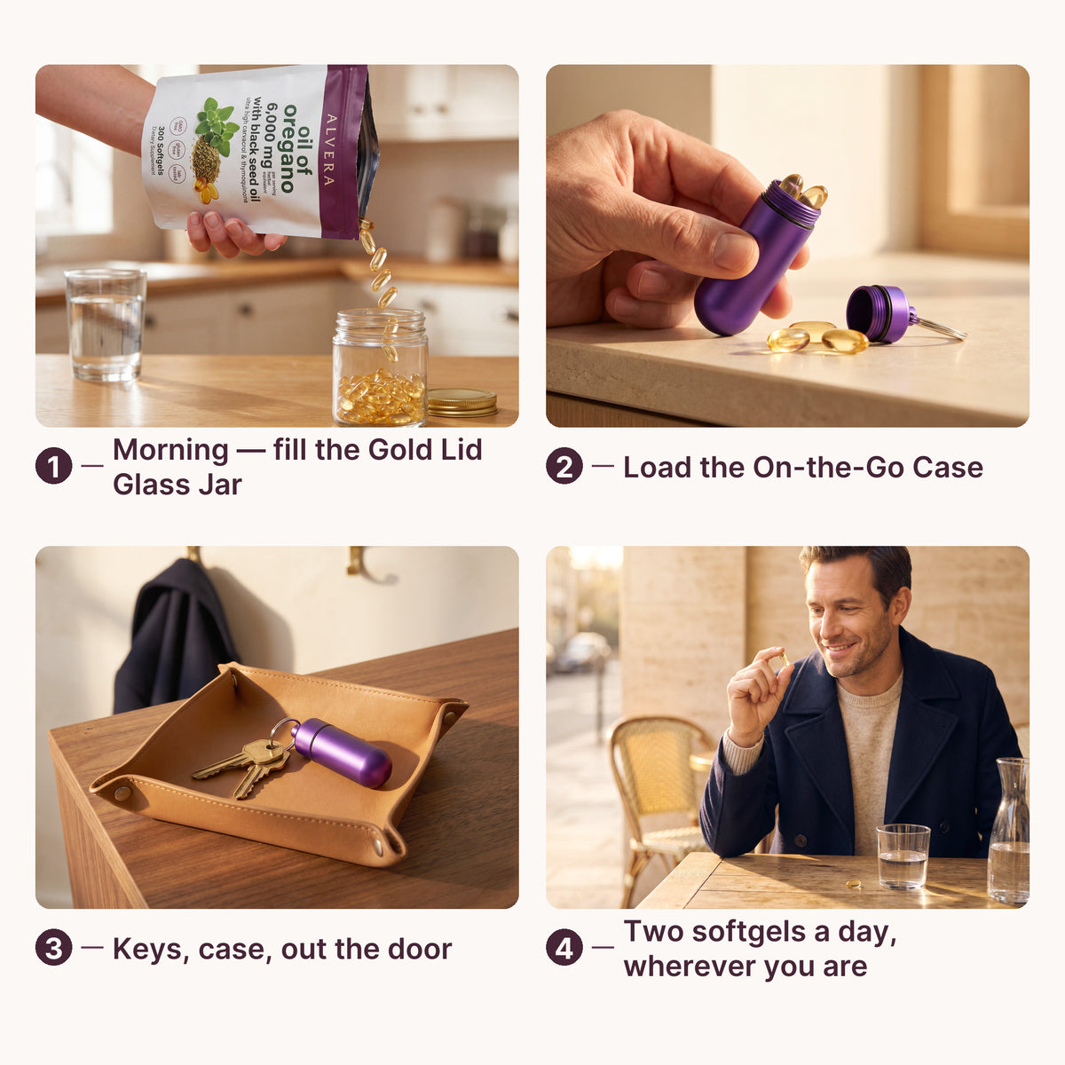 The daily Alvera ritual in four steps