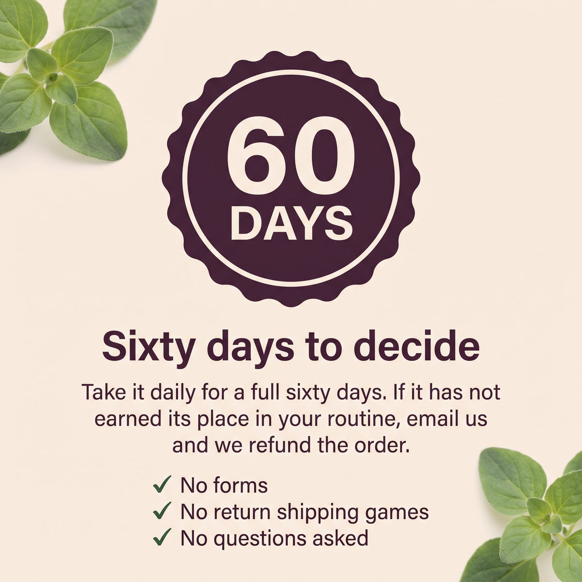 Sixty day money back guarantee, no forms and no return shipping games